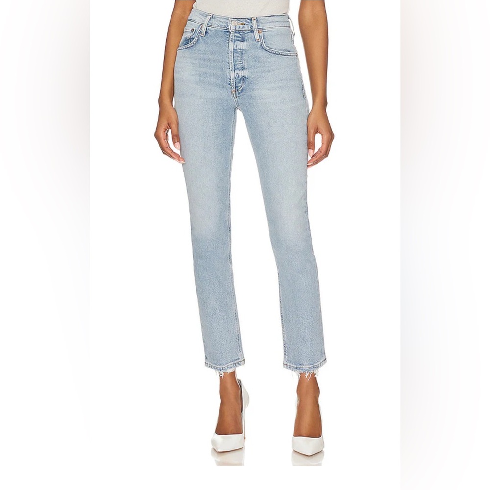 Agolde Riley High Rise Straight Crop